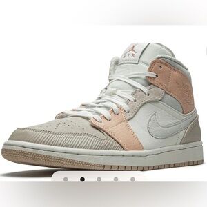 Air Jordan 1 Sneakers in Pink and White size 7